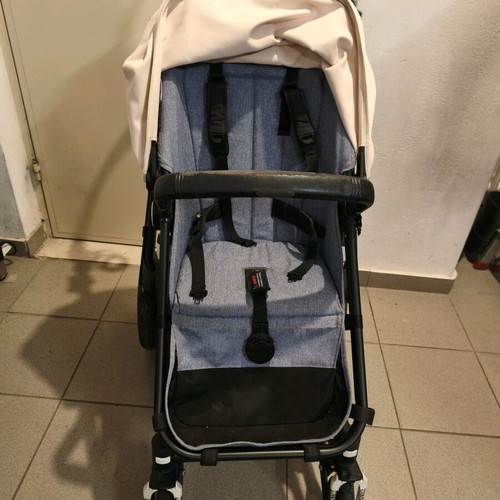toy stroller for toddler Badger Basket Folding Double Front-to-Back Doll Stroller – Pink/Gingha –  S&D Kids main image 0