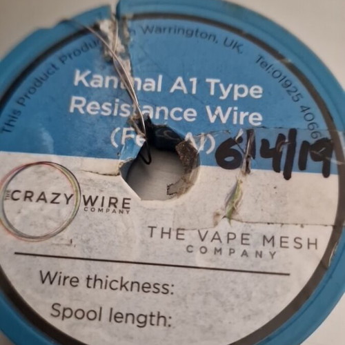 Kanthal A1 Type Resistance Wire used for Rebuildable Atomizers