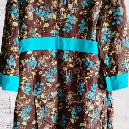 Roberta midi dress kimono style like new, multicolored
