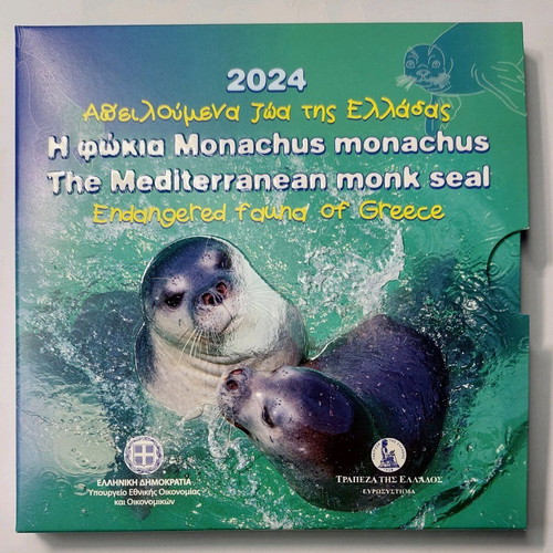 Monachus Monachus Seal collectible silver 5 € coin new