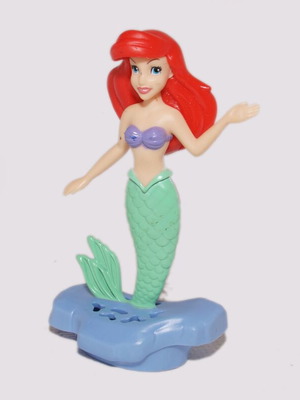 Γοργόνα Αριελ πλαστική μεταχειρισμένη, ύψος περίπου 10 εκ.