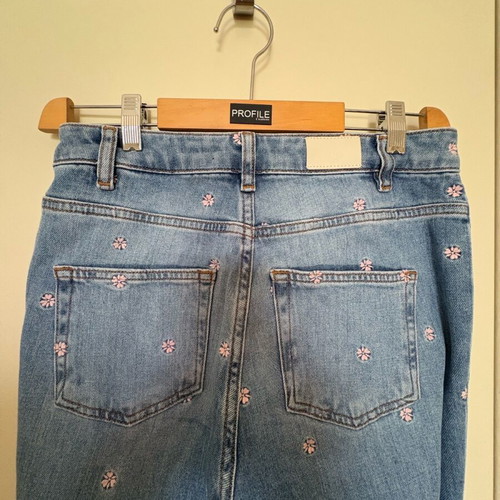 Maje blue denim pants like new