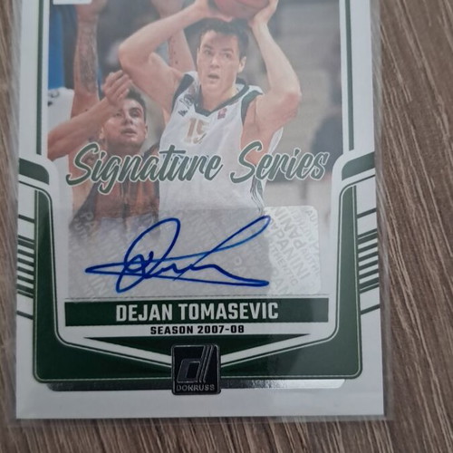 Panini Donruss Euroleague 2025 Dejan Tomasevic Signature Series card