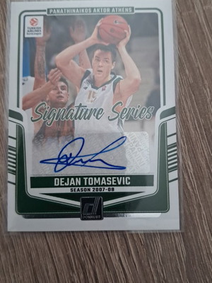 Panini Donruss Euroleague 2025 Dejan Tomasevic Signature Series card