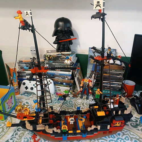 Sluban Pirate Black Pearl ship used, 632 pieces, 2021 model