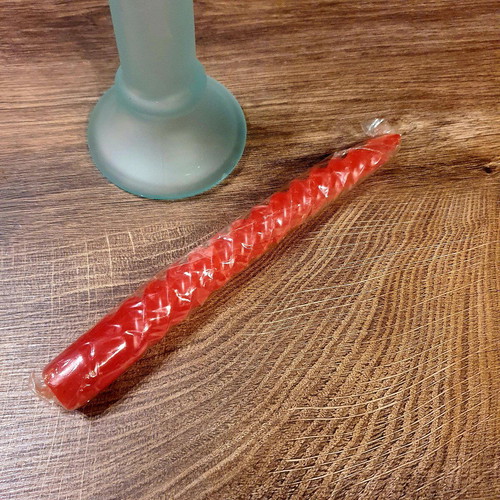 Christmas candles new, set of 3, red and white
