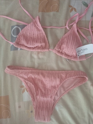Celestino bikini with pareo, pink, size S