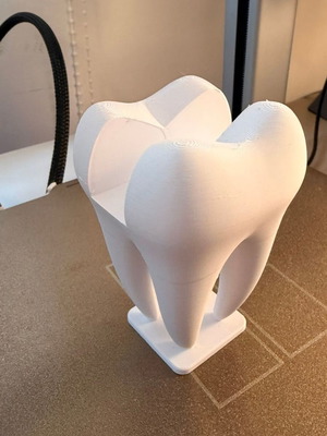 3D Printed Card Holder The Dental Tooth custom order, minimal design