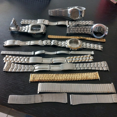 Metal watch bracelets used