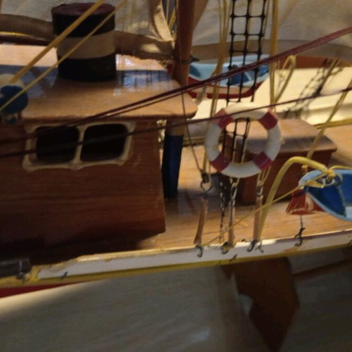 Handmade ship used 1m by 65cm