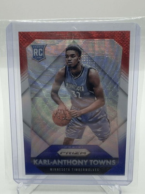 Κάρτα Panini Prizm Rookies Red White & Blue Karl-Anthony Towns RC 2015-16 σαν καινούργιο