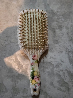 Hairbrush handmade with decoupage method new