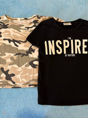 Set of 2 girls' short-sleeve T-shirts Lc Waikiki 5–6 years like new