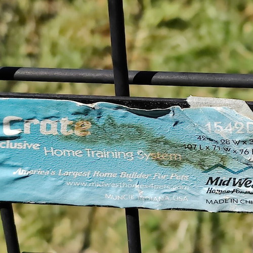 Crate wire dog cage used, large 107x71x76cm