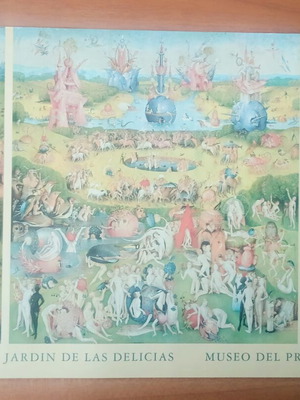 Винтидж плакат Museo del Prado 2000 El jardin de las delicias от El Bosco