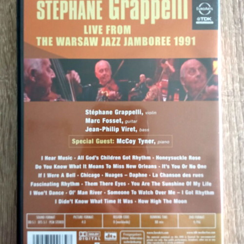 Stéphane Grappelli DVD used, jazz concert Warsaw Jamboree 1991