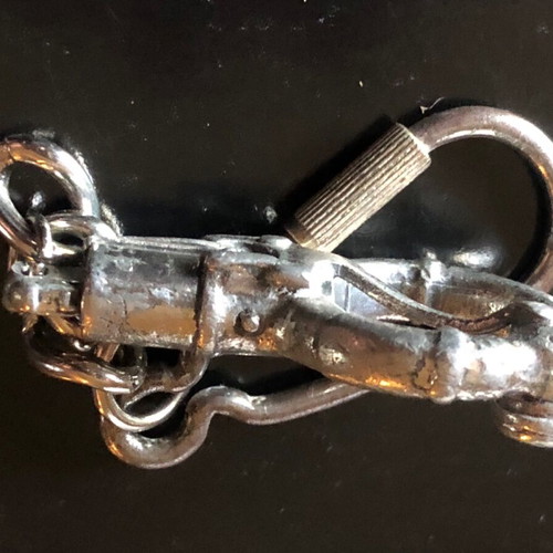 Keychain replica of Spitfire fighter plane rudder vintage