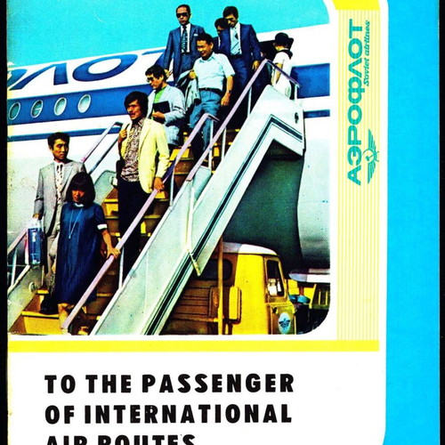 Aeroflot passenger manual used for international air routes