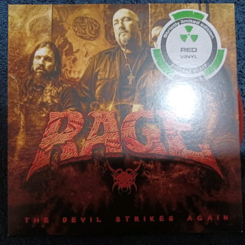 Rage / Destruction The Devil Strikes Again 7" red vinyl used