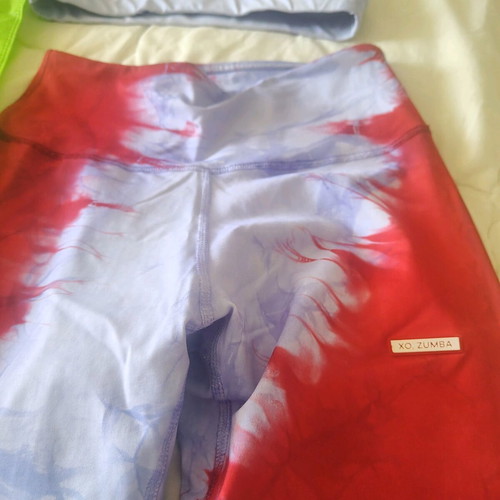 Zumba wear set with leggings and crop top new, small size