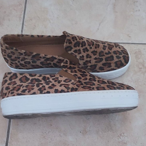 Slip On Sneakers Leopard Leather size 39 like new