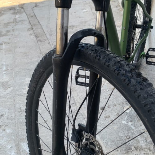 Merida mountain bike used with disc brakes and front suspension