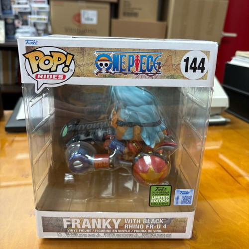 Funko Pop! Rides Onepiece 144 Franky with Black Rhino FR-U 4 new
