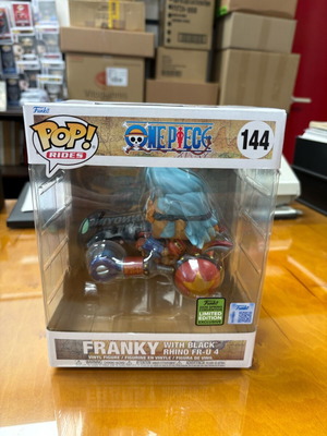 Funko Pop! Rides Onepiece 144 Franky with Black Rhino FR-U 4 new