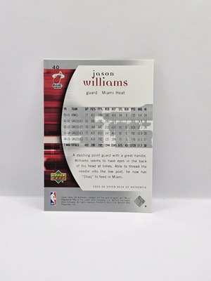 Upper deck sp Jason Williams