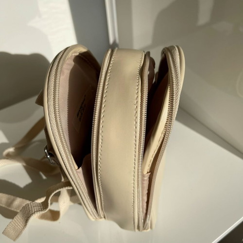 Atmosphere Primark Mini Backpack like new, beige cream faux leather