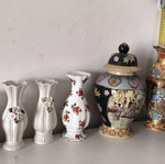 Various glassware used