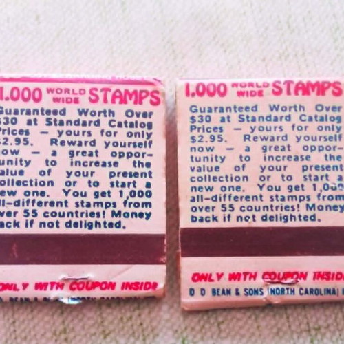 John F. Kennedy (JFK) matchboxes like new, set of 2 full