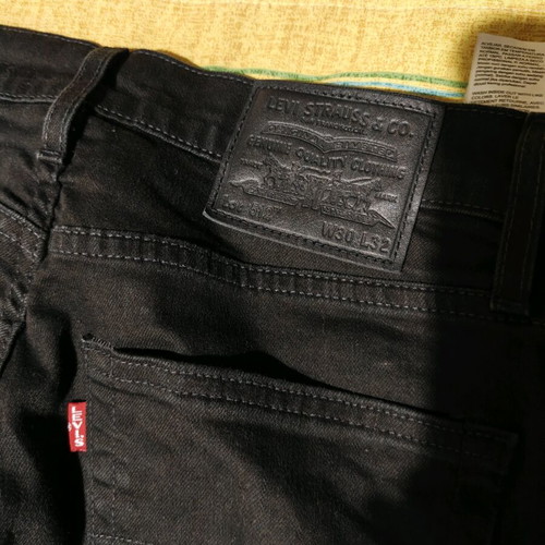 Levi's 501 men's black jeans regular straight fit, new