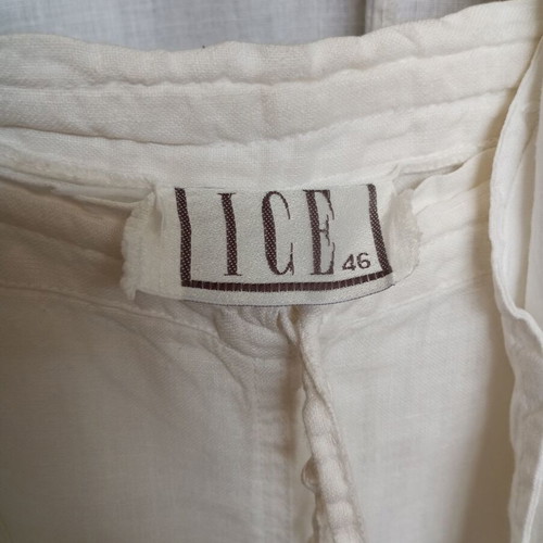 White Linen Co-ord Set LICE like new, jacket and cargo pants