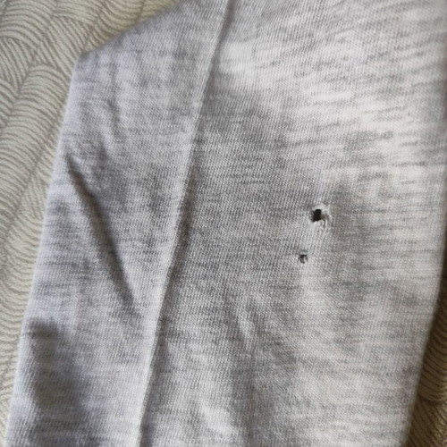 Zara blouse used for 8 years with 2 playing cards on sleeve
