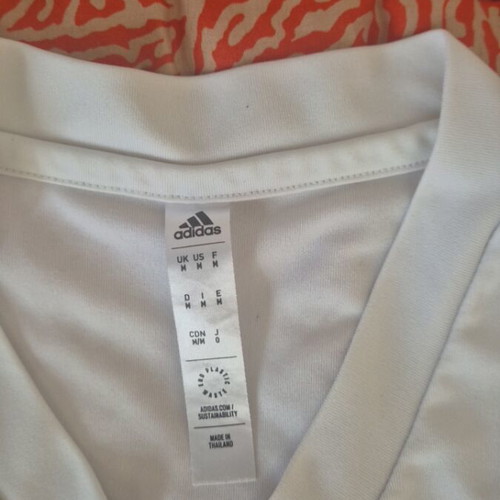 Adidas short-sleeve white shirt like new, size M