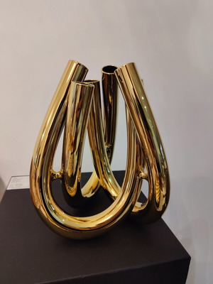 Βάζο Rosenthal Triu Gold 22 εκ. σαν καινούργιο