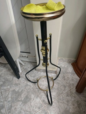Metal vintage plant stand used