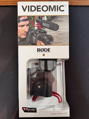 Μικρόφωνο Røde VideoMic με βάση Rycote Lyre και αχρησιμοποίητο