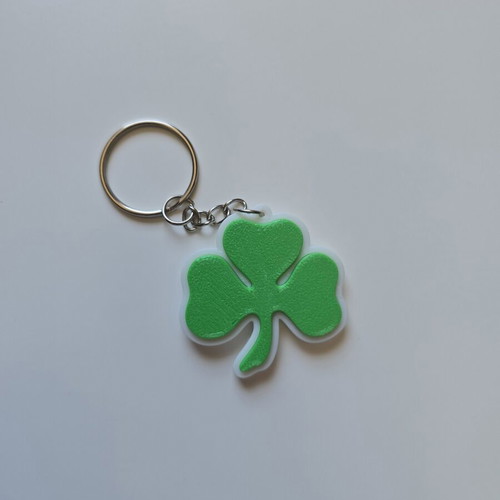 3D Printed Panathinaikos Shamrock Keychain like new