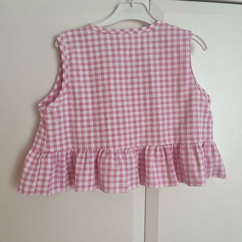 Pink checked set for girls 3-4 years like new