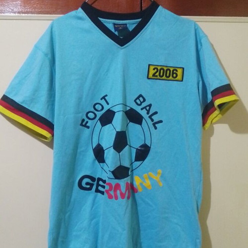 Vintage T-shirt Football Germany 2006 like new, blue, XXL
