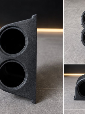 Dual Gauge Pod 52mm New Black Texture