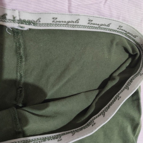 Zara girls leggings like new, size 7-8, green, cotton-elastane
