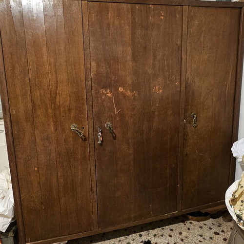 Wardrobe used made of real wood 1.72×1.80 height