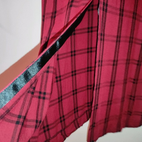Red plaid midi dress Zara Trafaluc like new, size M