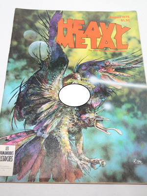 Heavy Metal August 1978 magazine used, sci-fi comic