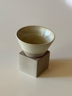 Ceramic espresso cup with stand new