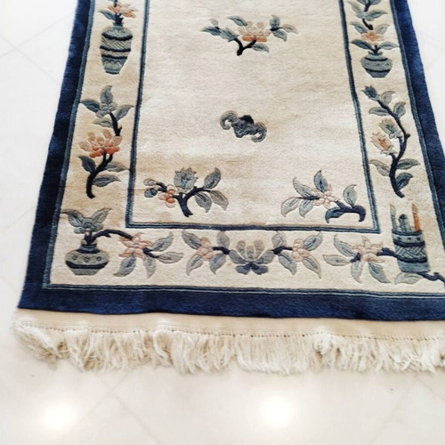 Wool rug Chinese style used with Asian motifs