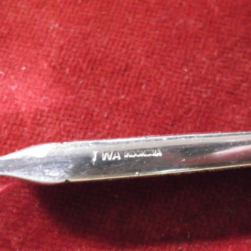 Vintage Mid Century Basketweave Knife TWA Trans World Airlines used